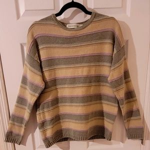 Holmewood Woman's Medium 14/16 Plaid Pullover Sweater Cotton Blend